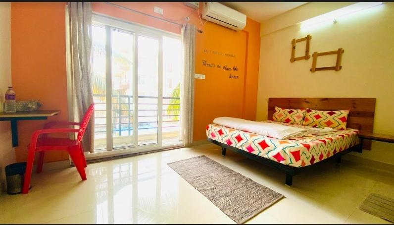 Apartemen 225 m² dengan 1 kamar tidur dan 1 kamar mandi pribadi di Marathahalli Bangalore Bagian luar foto